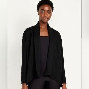 Old Navy Black Open-Front Women's Cardigan